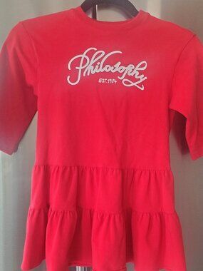 Girls dress. Philosophy. Size 6-7. Red